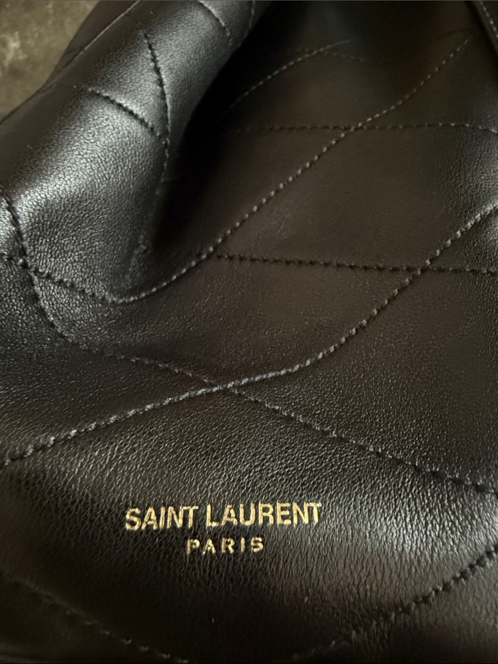Saint Laurent Le Maillon Hook Quilted Bucket Bag Shoulder/ Crossbody - Picture 5 of 6